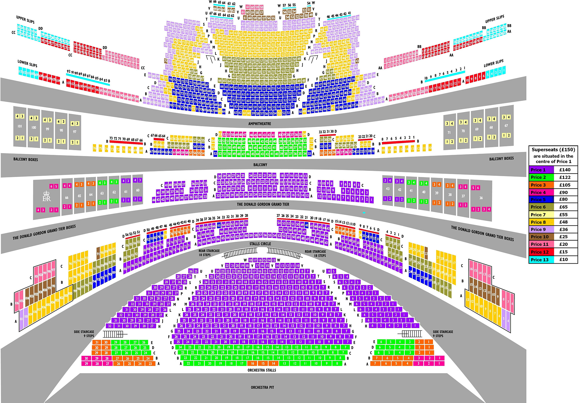 Detroit Opera House Seating Chart With Seat Numbers