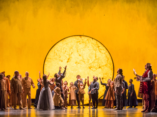 Production image of The Magic Flute ©2017 ROH. Photograph by Tristram Kenton