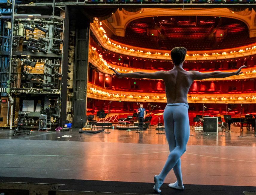 Vadim Muntagirov in rehearsal ©2020 ROH. Photograph by Tristram Kenton