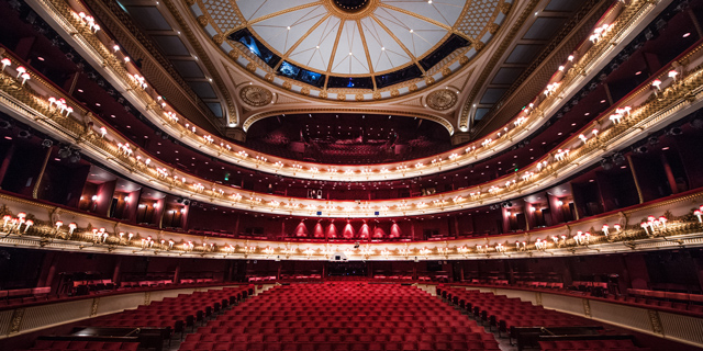 The auditorium of the Royal Opera House